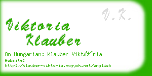 viktoria klauber business card